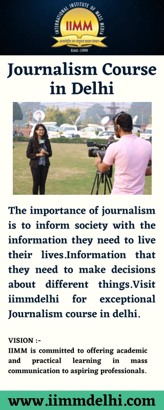 Journalism Course in Delhi