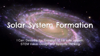 Solar System Formation