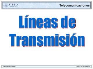 Líneas de Transmisión