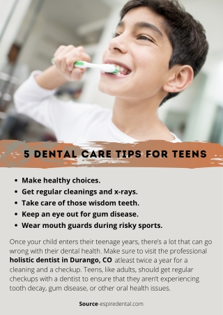 5 Dental Care Tips for Teens