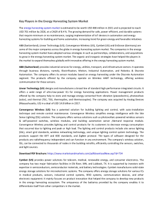 Energy Harvesting System Market - 2