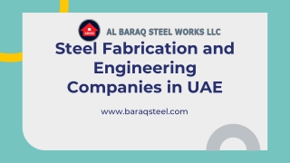 Steel Fabrication and Engineering Companies in UAE