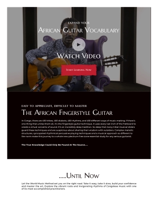 Learn African Fingerstyle Guitar | Tribal Fingerpicking Lessons