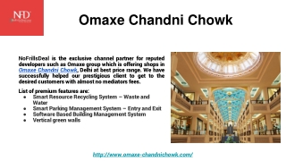 Top Omaxe Project in Chandni Chowk
