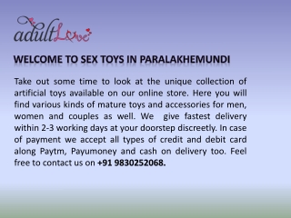 Sex Toys IN PARALAKHEMUNDI