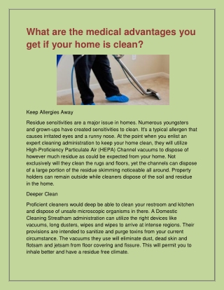 Get The Best Domestic Cleaning in Streatham.