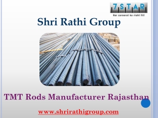 TMT Rods Manufacturer Rajasthan – Shri Rathi Group