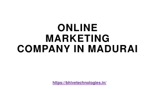 online Marketing Company In Madurai
