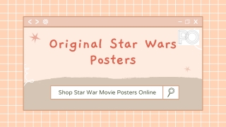 Original Star War Movie Posters For Sale Online
