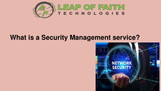 What is a Security Management service_ (2)