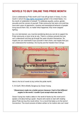 Buy Cheap Novel Books Online - Bookswagon