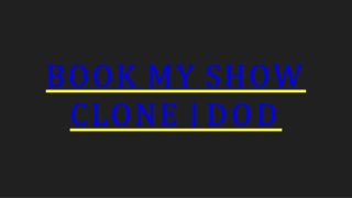 Best Book My Show Clone Script - DOD IT Solutions