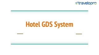 Hotel GDS System