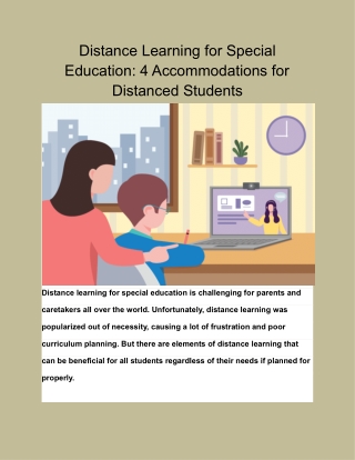 Distance Learning for Special Education_ 4 Accommodations for Distanced Students