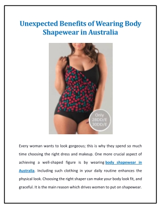 Unexpected Benefits of Wearing Body Shapewear in Australia