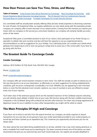 Rumored Buzz on Executive Concierge Services