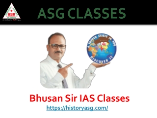 Bhusan Sir IAS Classes – ASG Classes