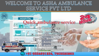Get High Quality Train Ambulance Service in Patna | ASHA