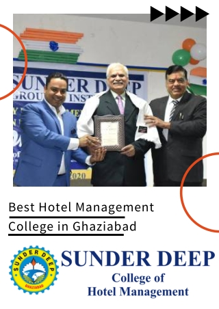 Get the Hotel management degree from best hotel management college in up