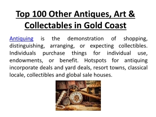 Top 100 Other Antiques, Art & Collectables.
