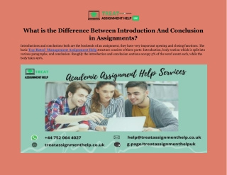 What is the Difference Between Introduction And Conclusion in Assignments
