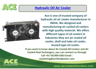 Hydraulic Oil Air Cooler