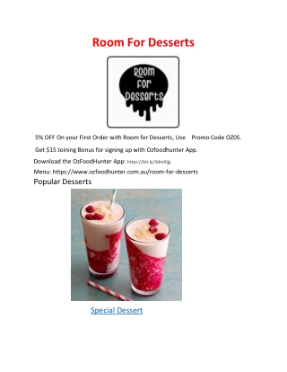 5% Off - Room for Desserts Takeaway Wantirna South, VIC