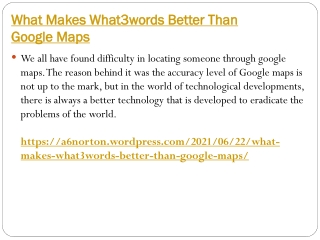 What Makes What3words Better Than Google Maps