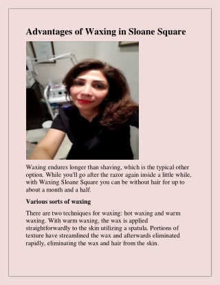 Looking for Threading in Sloane Square