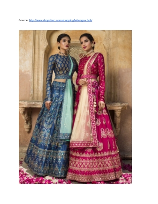 PICK THE BEST LEHENGA CHOLI ONLINE FROM VASANSI STORE JAIPUR