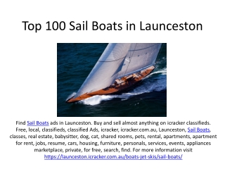 Top 100 Sail Boats in Launceston