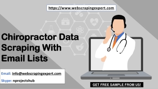 Chiropractor Data Scraping With Email Lists
