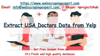 Extract USA Doctors Data from Yelp