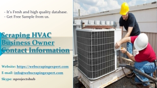 Scraping HVAC Business Owner Contact Information