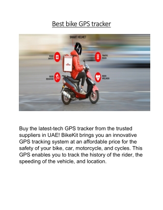 Best bike GPS tracker