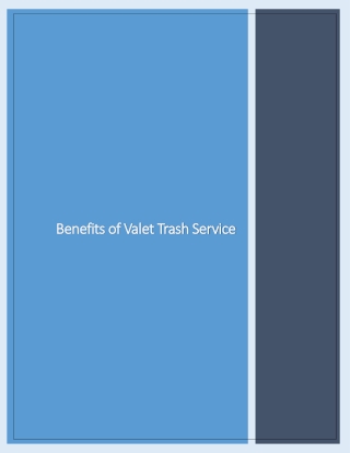 Choose Valet Trash Service