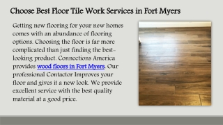 Choose Best Floor Tile Work Services in Fort Myers