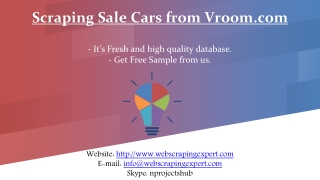 Scraping Sale Cars from Vroom.com