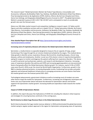 Spirometers Market Analysis with COVID-19 Strategic Trends and Forecast to 2027