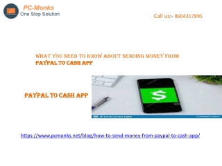 What you need to know about Sending money from PayPal to Cash app