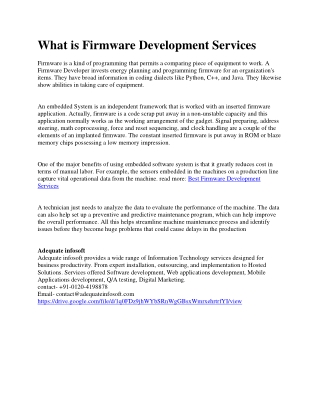 What is Firmware Development Services-converted