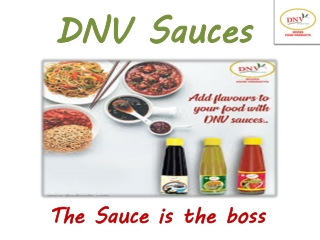Types of Sauces – Sauce is the boss of our Kitchen| DNV Sauces