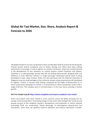 Global Air Taxi Market
