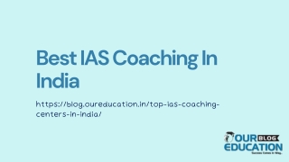 Best IAS Coaching in India