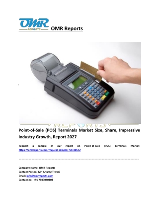 Point-of-Sale (POS) Terminals Market Size, Share, Growth, Report 2027