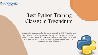 Python Training in Trivandrum, Request Demo Class