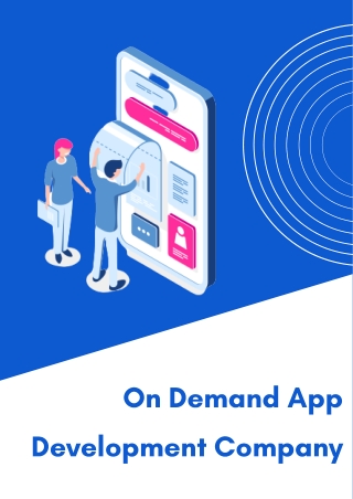 On Demand App Development Company - Technosip
