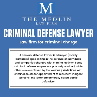 Lawyers for criminal defense