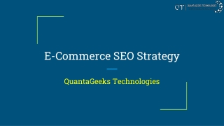 E-Commerce SEO Strategy