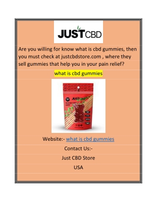 what is cbd gummies